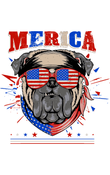 Pugs Rockeros y Patriotas